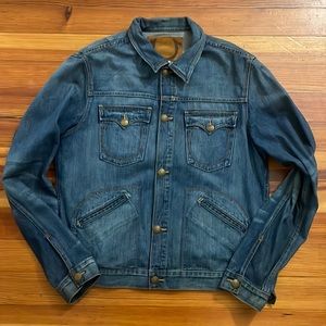 True Religion Trucker Jacket Mens XX Large Denim Blue Jean